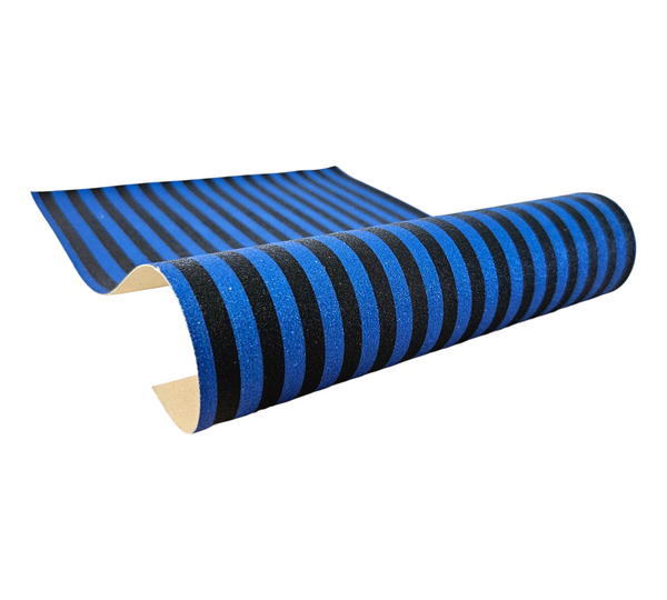 "Black & Blue Stripes 2.0" Fine Glitter Sheet