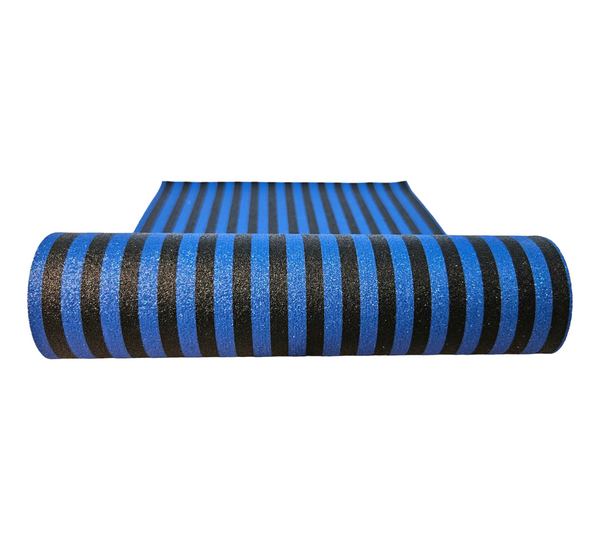 "Black & Blue Stripes 2.0" Fine Glitter Sheet