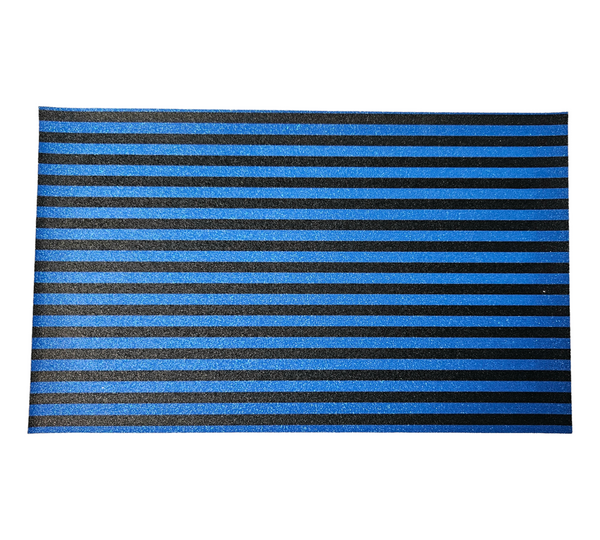 "Black & Blue Stripes 2.0" Fine Glitter Sheet