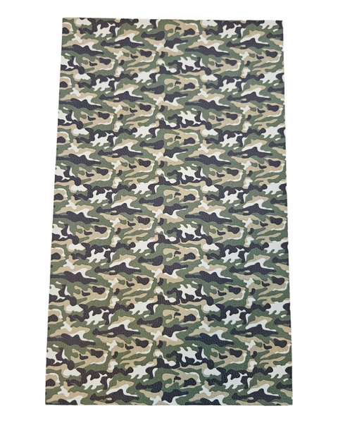 "Camouflage" Textured Faux Leather Sheet