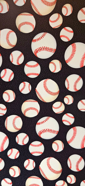 "Baseball 3.0" Textured Faux Leather Sheet