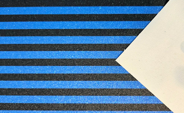 "Black & Blue Stripes 2.0" Fine Glitter Sheet