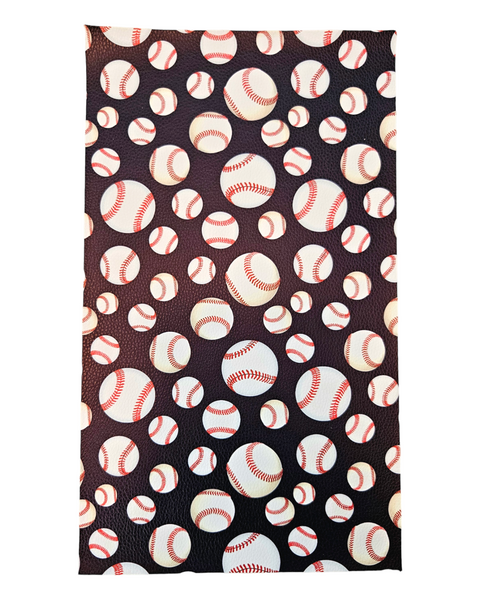 "Baseball 3.0" Textured Faux Leather Sheet