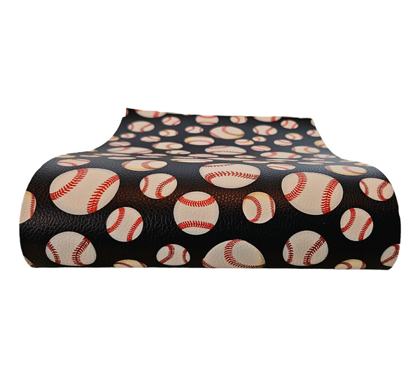 "Baseball 3.0" Textured Faux Leather Sheet