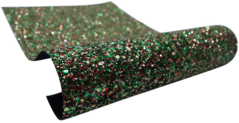 "Christmas Chunky Glitter" Premium Glitter sheet - CraftyTrain.com