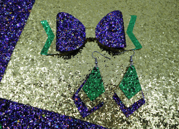 Day 7: "Mardi Gras Glitter" Craft Idea - CraftyTrain.com