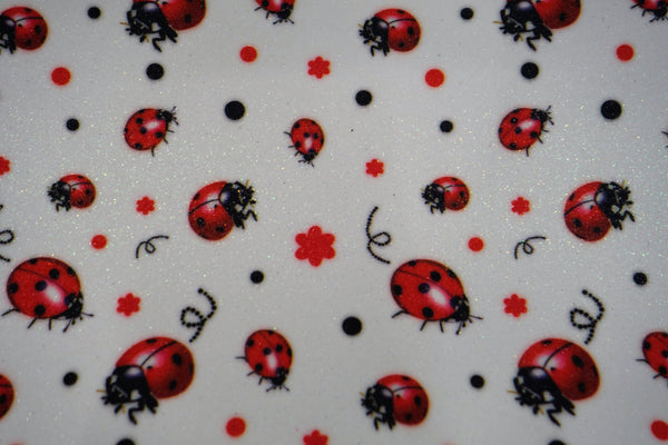 "Ladybug" Fine Glitter sheet