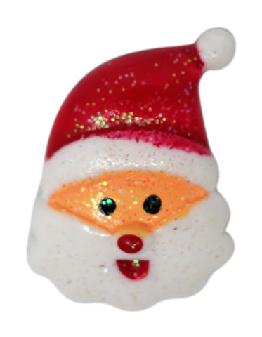 "Santa" 3D Glitter Resin - CraftyTrain.com