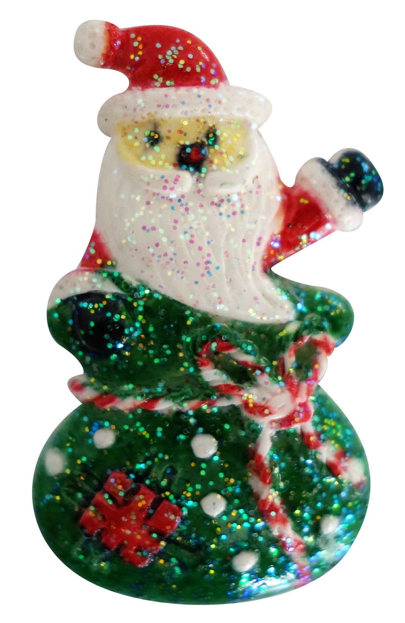 "Special Delivery Santa" 3D Glitter Resin - CraftyTrain.com