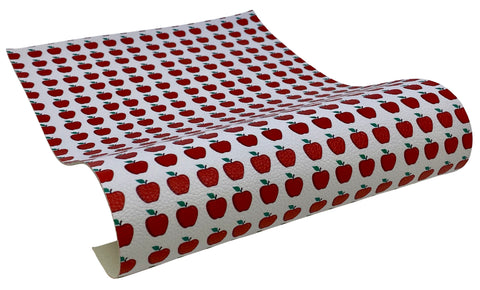 "An Apple A Day" Textured Faux Leather Sheet