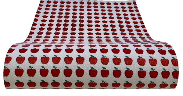 "An Apple A Day" Textured Faux Leather Sheet