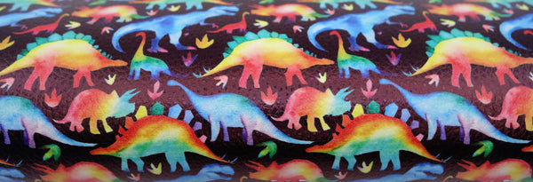 "Amazing Dinosaurs" Textured Faux Leather sheet