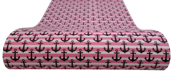 "Anchors Away" Textured Faux Leather sheet