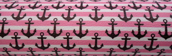 "Anchors Away" Textured Faux Leather sheet