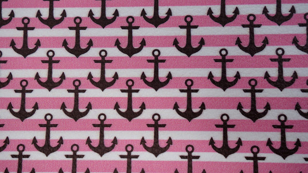 "Anchors Away" Textured Faux Leather sheet