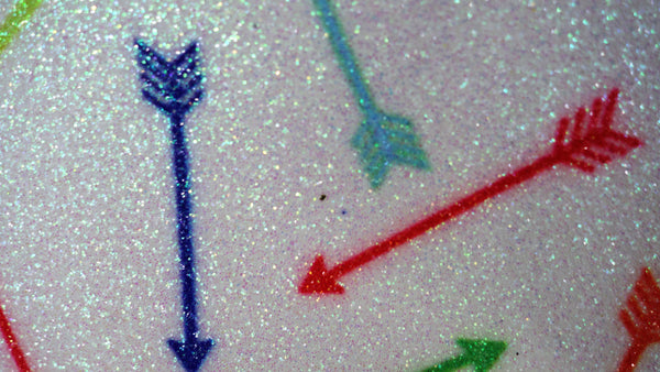 "Follow Your Arrow" Fine Glitter Sheet - *IMPERFECT*