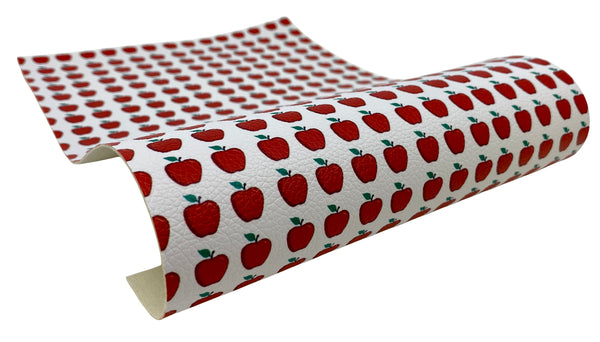 "An Apple A Day" Textured Faux Leather Sheet