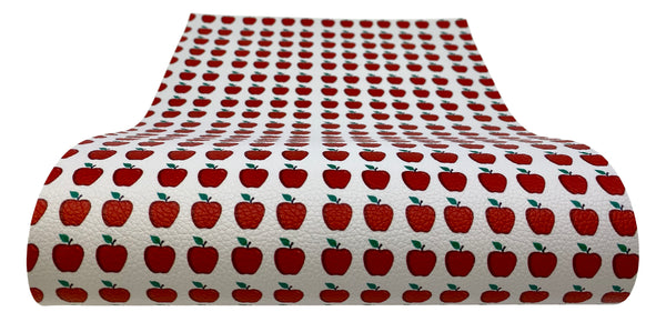 "An Apple A Day" Textured Faux Leather Sheet