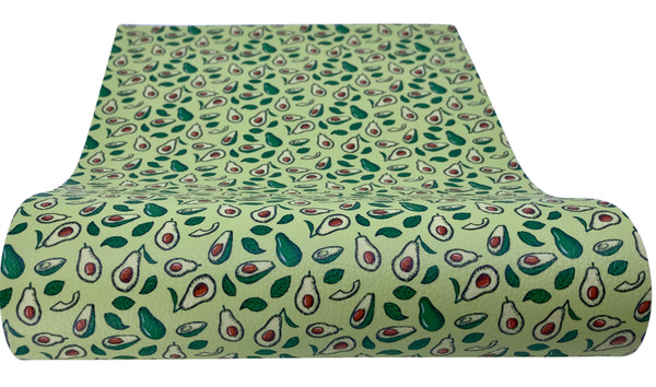 "Avocado" Textured Faux Leather Sheet