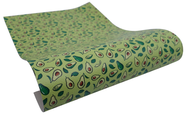 "Avocado" Textured Faux Leather sheet