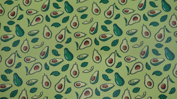 "Avocado" Textured Faux Leather sheet