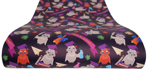 "Back to School Owls" Classic Faux Leather sheet
