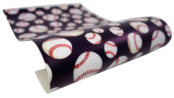 "Baseball" Ultra Smooth Faux Leather sheet - *IMPERFECT*