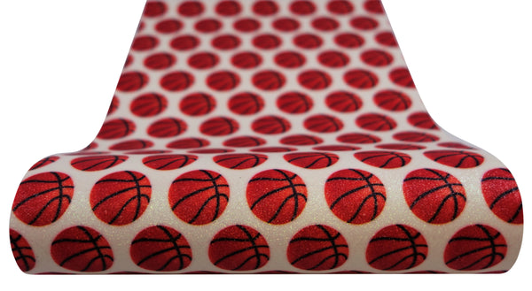 "Basketballs" Fine Glitter Sheet