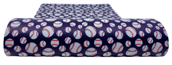 "Baseball 2.0" Textured Faux Leather Sheet