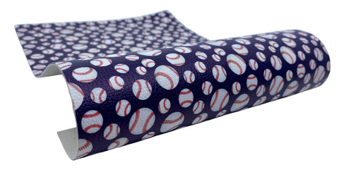 "Baseball 2.0" Textured Faux Leather Sheet