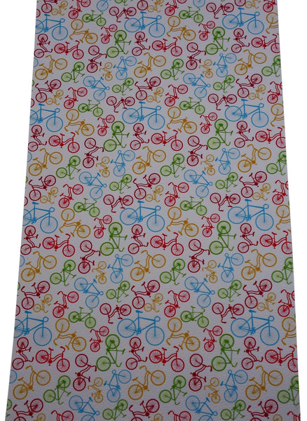 "Bicycles" Textured Faux Leather Sheet