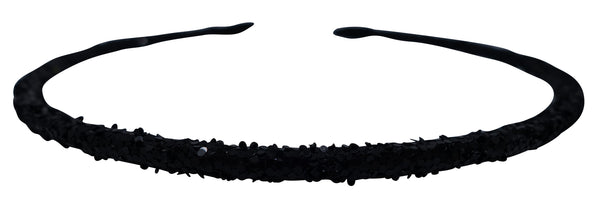 "Black" Glitter Headband - CraftyTrain.com