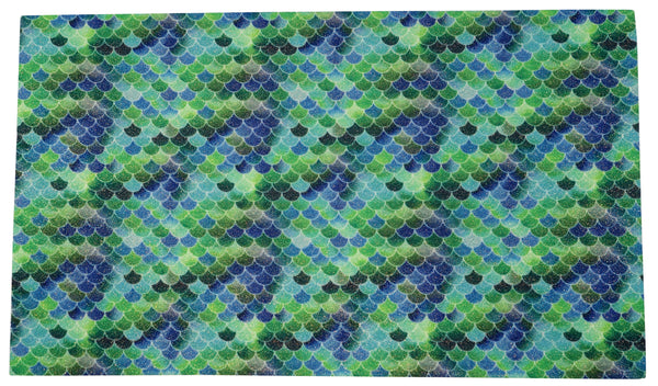 "Blue & Green Scales" Fine Glitter sheet