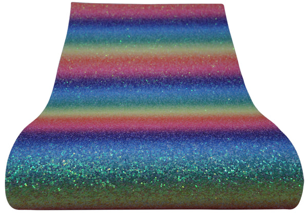 "Bright Rainbow" Premium Glitter sheet - CraftyTrain.com