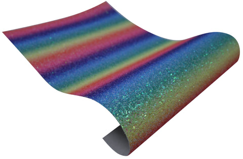 "Bright Rainbow" Premium Glitter sheet - CraftyTrain.com