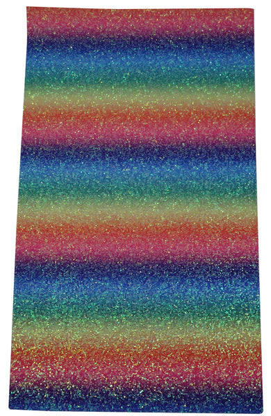 "Bright Rainbow" Premium Glitter sheet - CraftyTrain.com