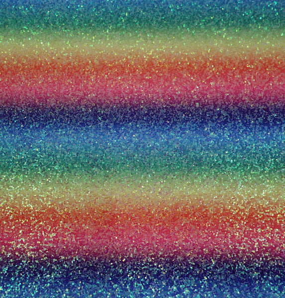 "Bright Rainbow" Premium Glitter sheet - CraftyTrain.com