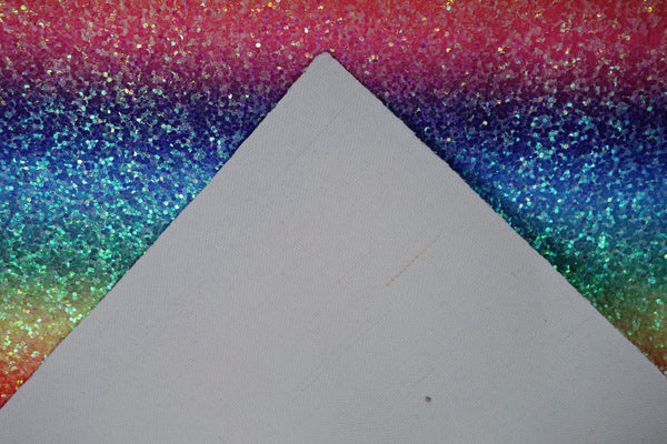 "Bright Rainbow" Premium Glitter sheet - CraftyTrain.com