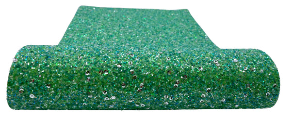 "Garden Green" Bead & Sequin Premium Glitter Sheet