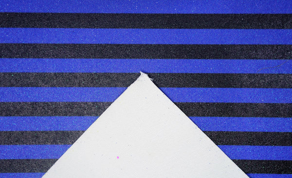 "Black & Blue Stripes" Fine Glitter Sheet