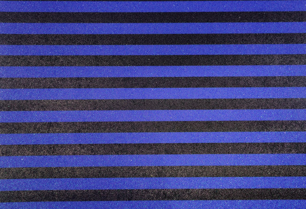 "Black & Blue Stripes" Fine Glitter Sheet