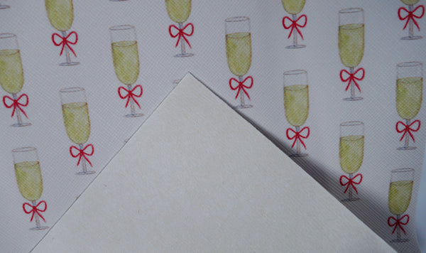 "Cheers" Original Faux Leather sheet - *IMPERFECT* - CraftyTrain.com