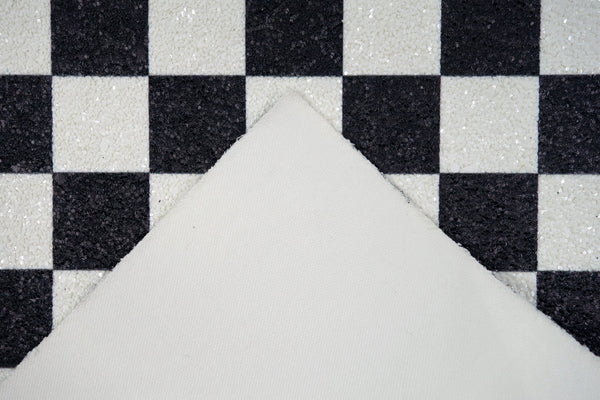 "Checkered Flag" Premium Glitter sheet