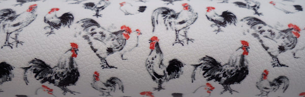 "Chickens" Textured Faux Leather sheet