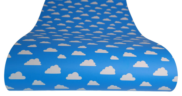 Clouds in the Big Blue Sky" Ultra Smooth Faux Leather Sheet