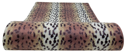 "Cheetah" Textured Faux Leather Sheet - *IMPERFECT*