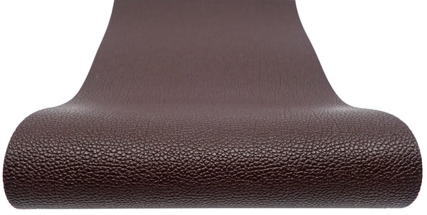 "Dark Brown" Textured Faux Leather sheet - CraftyTrain.com