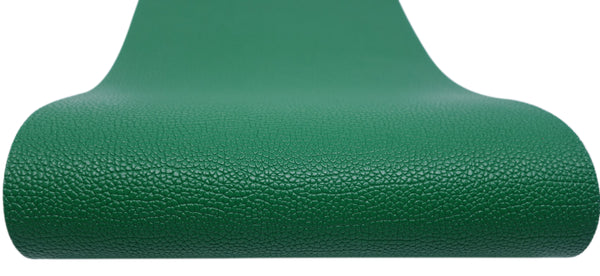 "Solid Green" Textured Faux Leather sheet - CraftyTrain.com