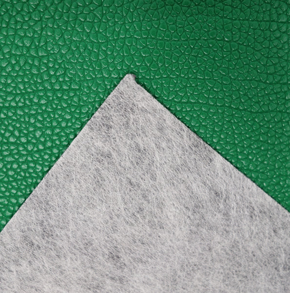 "Solid Green" Textured Faux Leather sheet - CraftyTrain.com