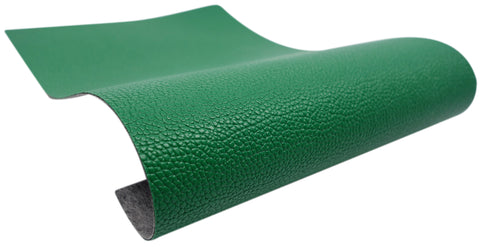 "Solid Green" Textured Faux Leather sheet - CraftyTrain.com
